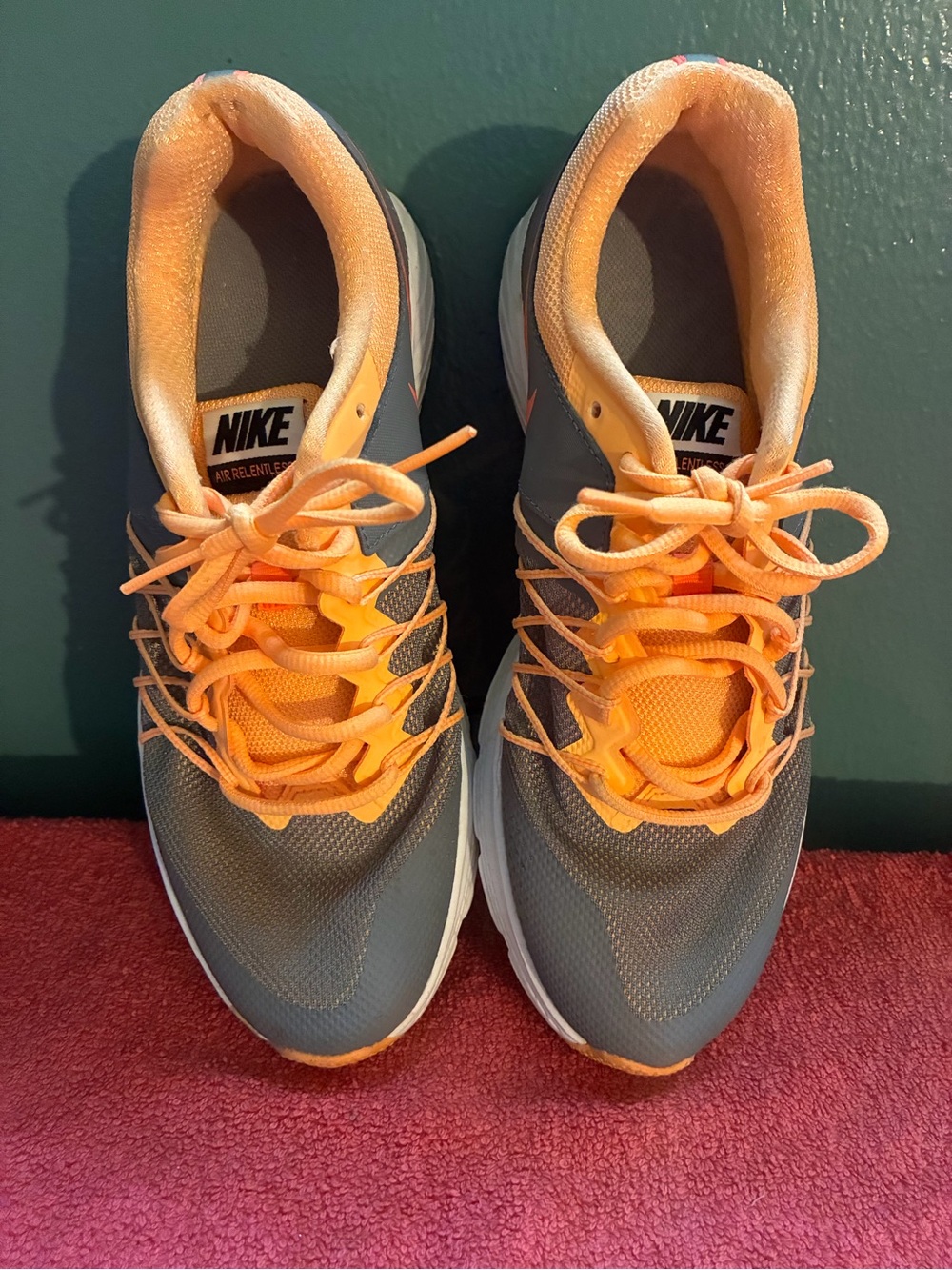Nike women’s  Gray and Orange Training Shoes